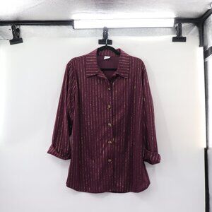 Vintage Purple and Gold Habrand Sparkly Top